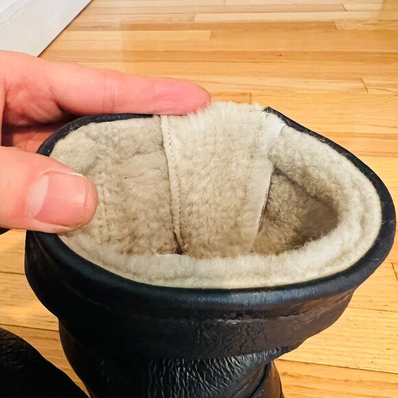 Jimmy Choo Dart Biker Black Leather Moto Combat Mid-Calf Buckle Bootie Size US 8 - Picture 2 of 16